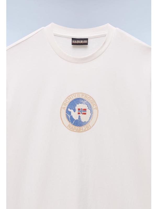 Napapijri Men's Phos T-Shirt - White Whisper Image 7