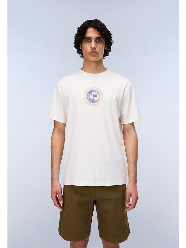 Napapijri Men's Phos T-Shirt - White Whisper Image 4