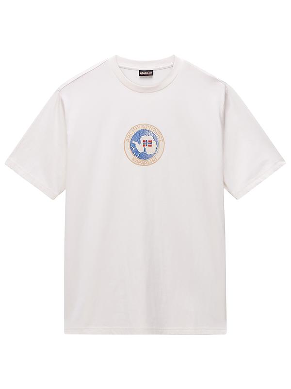 Napapijri Men's Phos T-Shirt - White Whisper Image 1