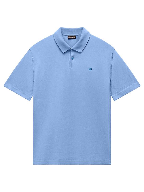 Napapijri Men's Hudson Polo Short Sleeve Jumper - Blue Jasper Product Image