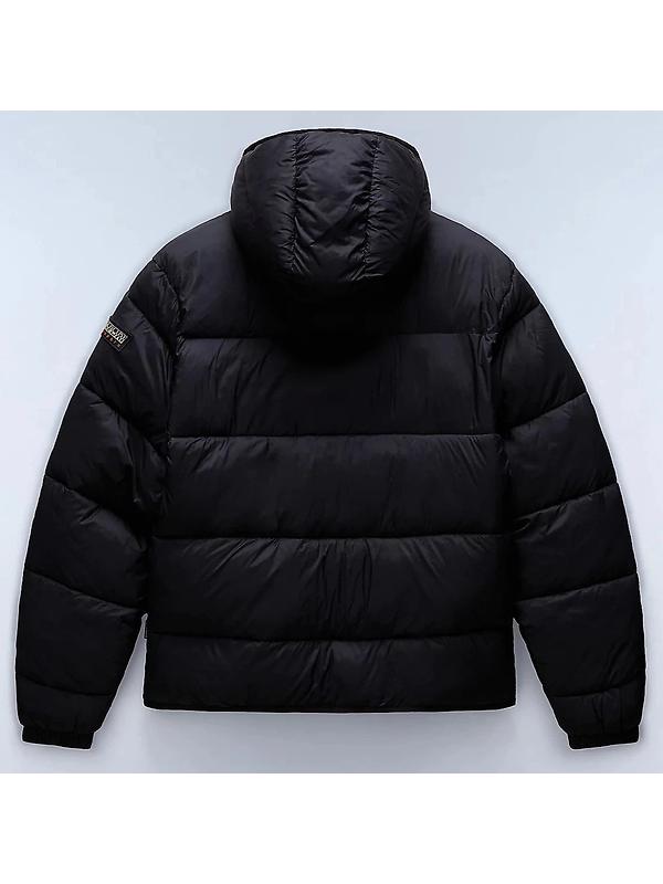 Napapijri Men's Suomi Hooded Puffer Jacket - Black Image 2
