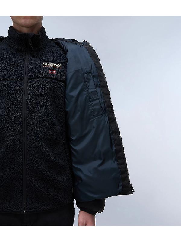 Napapijri Men's Suomi Hooded Puffer Jacket - Black Image 6