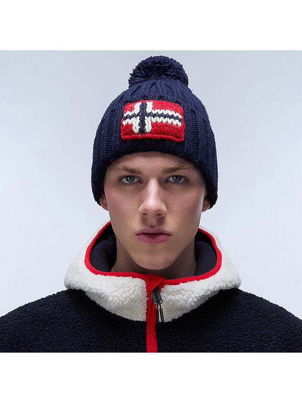 Napapijri Men's Semiury Bobble Beanie - Blue Marine Image 2