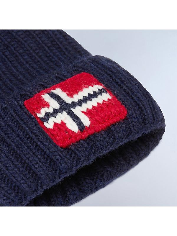 Napapijri Men's Semiury Bobble Beanie - Blue Marine Image 4