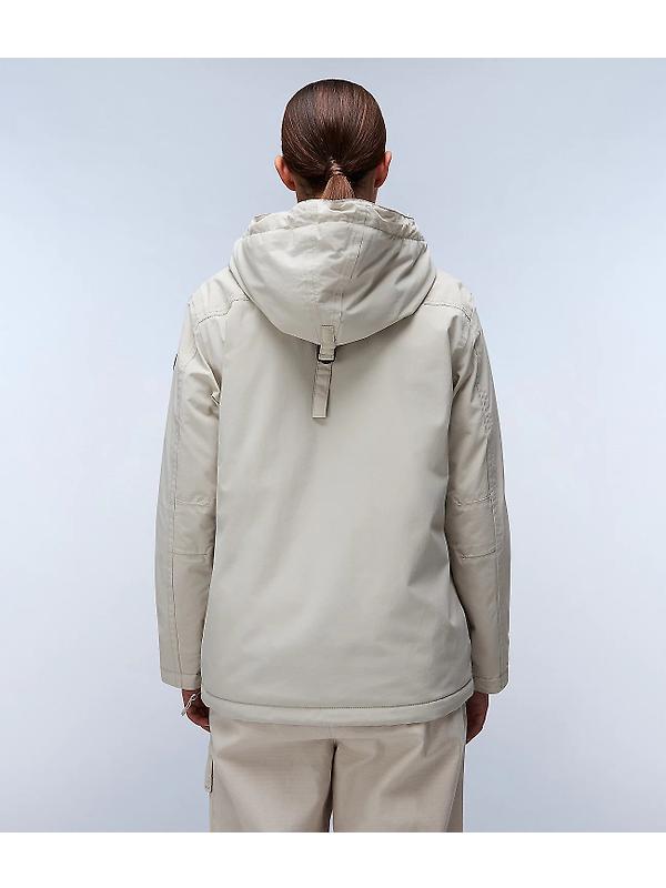 Napapijri Women's Rainforest Winter Anorak Jacket - Beige Silver Image 4