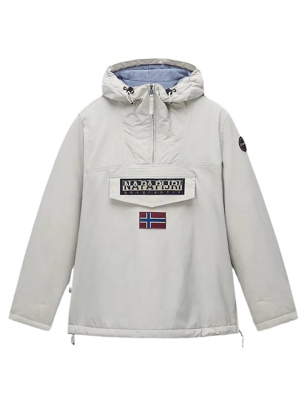 Napapijri Women's Rainforest Winter Anorak Jacket - Beige Silver Image 1
