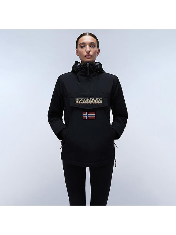 Napapijri Women's Rainforest Pocket Anorak Jacket - Black Image 2