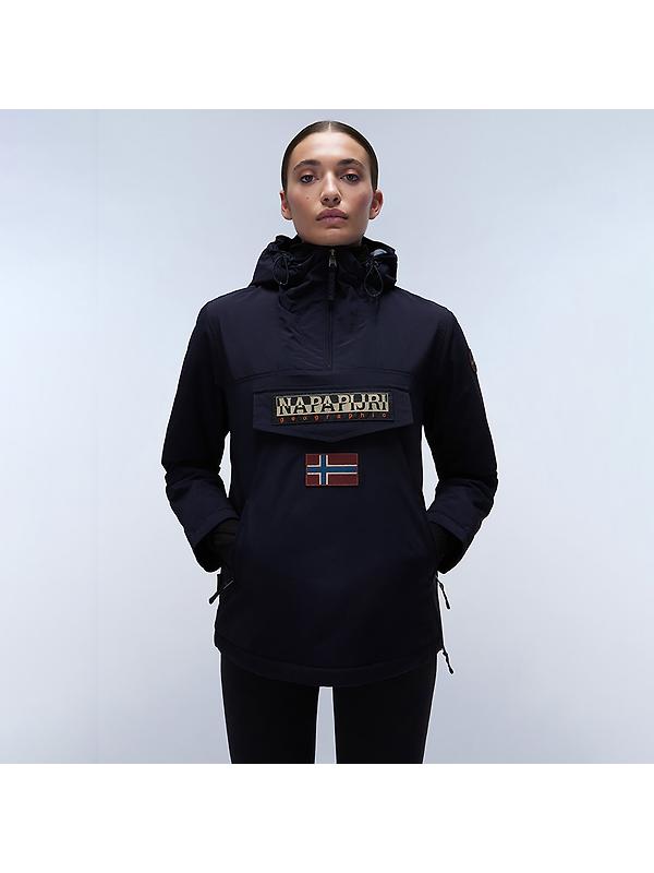 Napapijri Women's Rainforest Pocket Anorak Jacket - Blue Marine Image 2