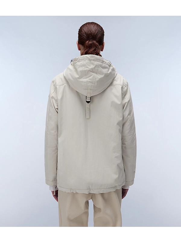 Napapijri Women's Rainforest Pocket Anorak Jacket - Beige Silver Image 4