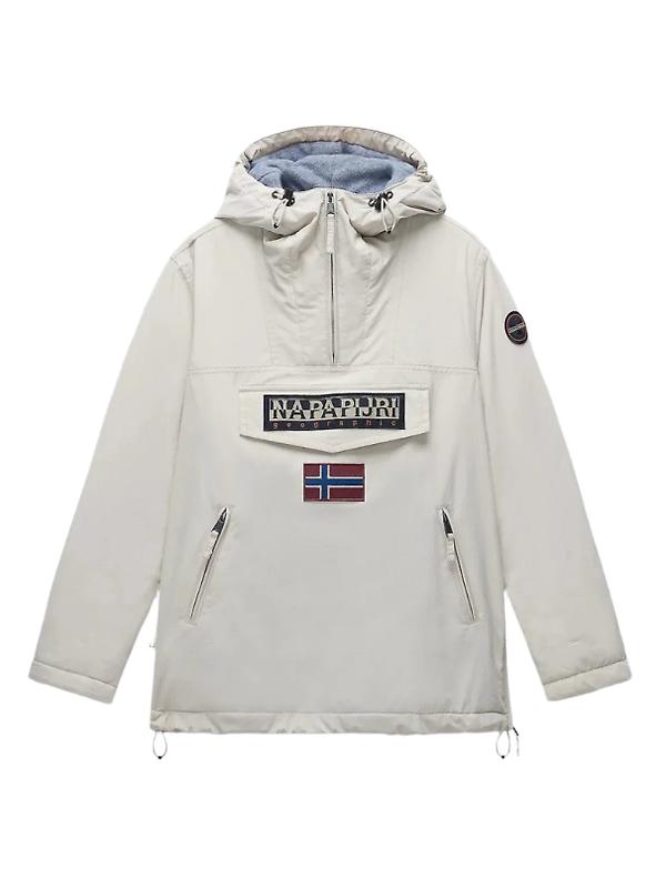 Product image of Napapijri Women's Rainforest Pocket Anorak Jacket - Beige Silver