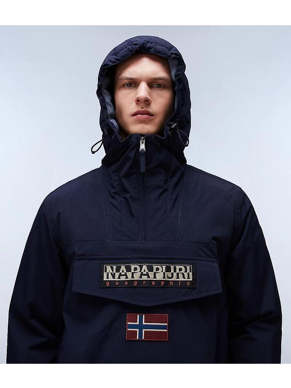 Napapijri Men's Rainforest Winter Anorak Jacket - Blue Marine Image 3