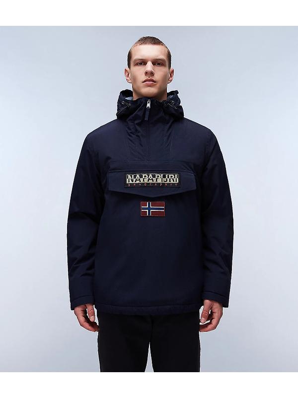 Napapijri Men's Rainforest Winter Anorak Jacket - Blue Marine Image 2