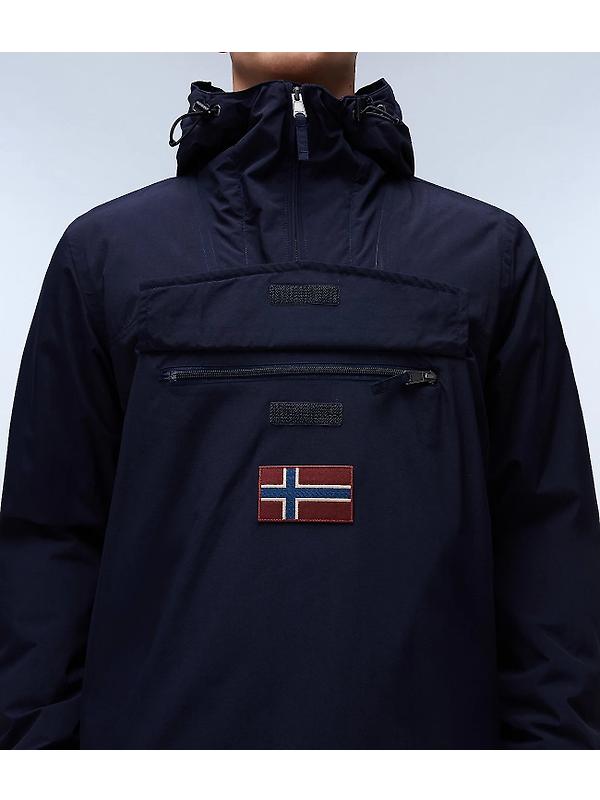 Napapijri Men's Rainforest Winter Anorak Jacket - Blue Marine Image 8