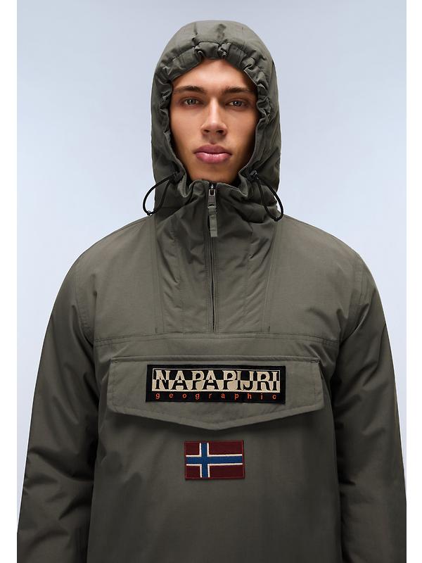 Napapijri Men's Rainforest Winter Anorak Jacket - Tea Leaf Image 2
