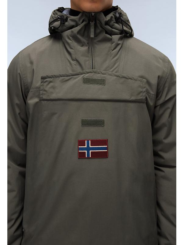 Napapijri Men's Rainforest Winter Anorak Jacket - Tea Leaf Image 6