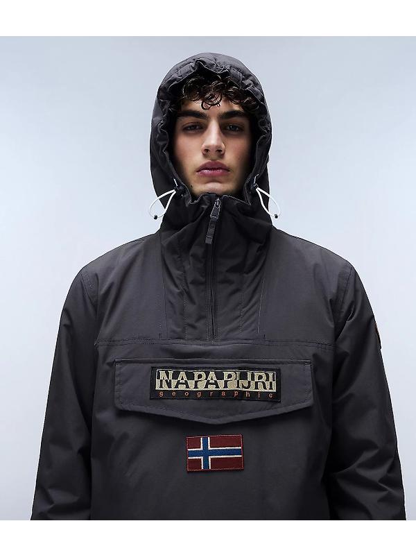 Napapijri Men's Rainforest Winter Anorak Jacket - Dark Grey Image 3