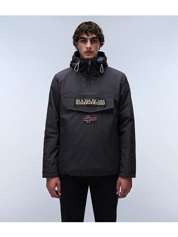 Napapijri Men's Rainforest Winter Anorak Jacket - Dark Grey Image 2