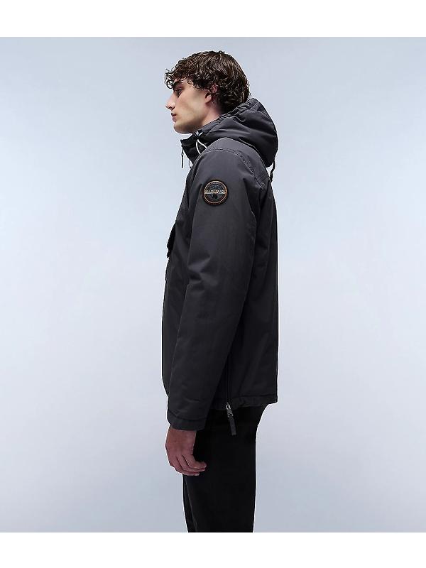 Napapijri Men's Rainforest Winter Anorak Jacket - Dark Grey Image 5
