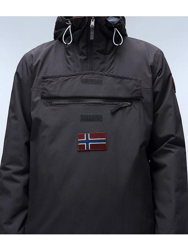Napapijri Men's Rainforest Winter Anorak Jacket - Dark Grey Image 7
