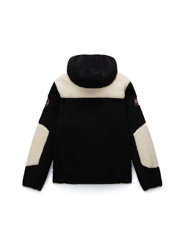 Napapijri Men's Yupik Full Zip Hooded Curly Fleece - Multi Image 8