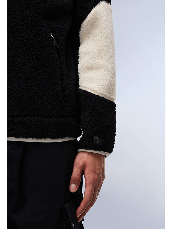 Napapijri Men's Yupik Full Zip Hooded Curly Fleece - Multi Image 6