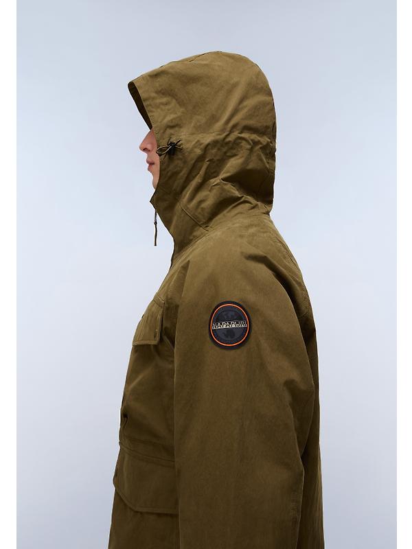 Napapijri Men's Rivalto Cotton Jacket - Dark Green Olive Image 7