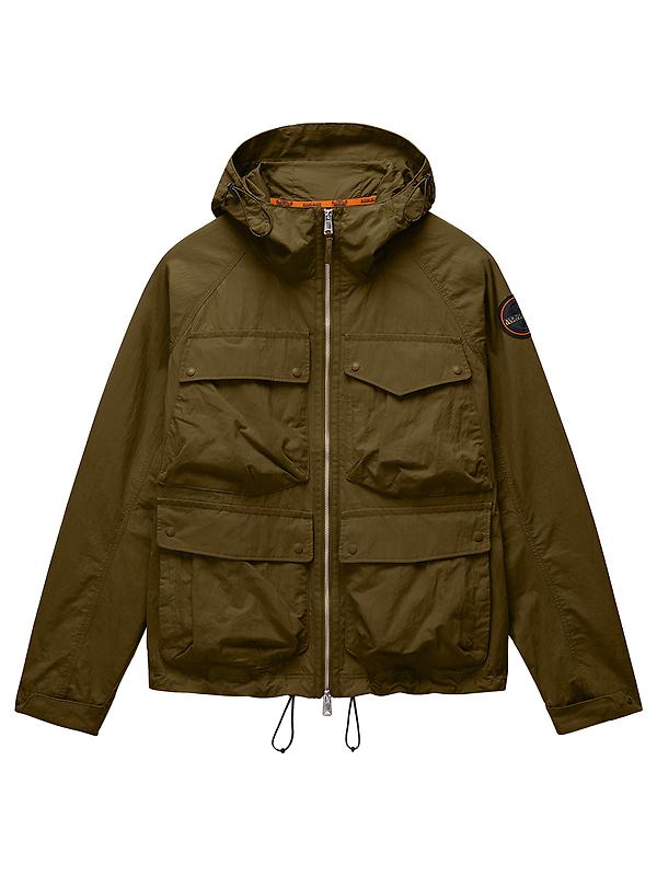 Napapijri Men's Rivalto Cotton Jacket - Dark Green Olive Image 1