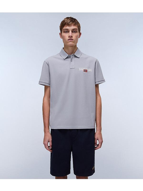Napapijri Men's Aylmer Short Sleeve Polo Shirt - Ultimate Grey Image 3