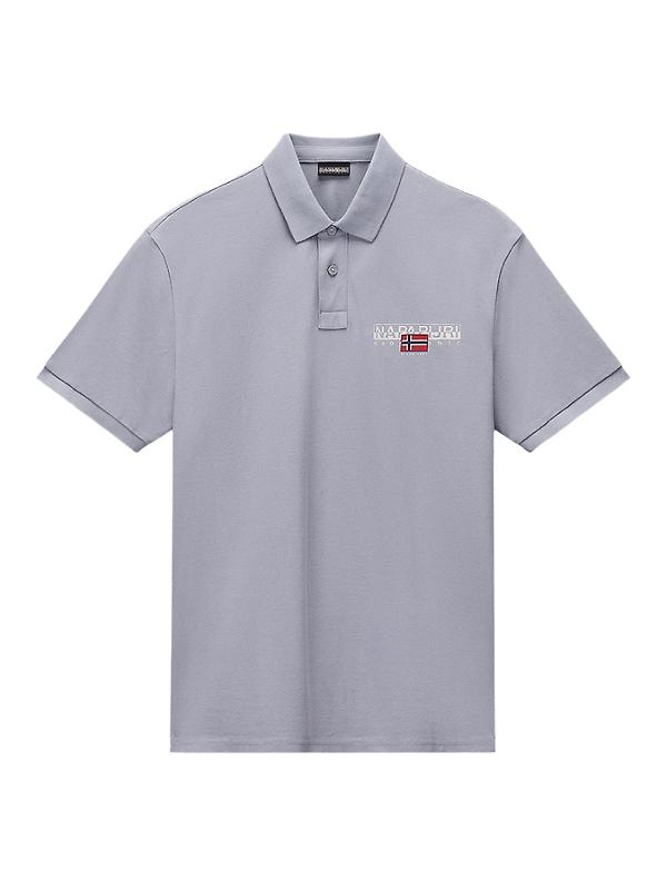 Napapijri Men's Aylmer Short Sleeve Polo Shirt - Ultimate Grey Product Image