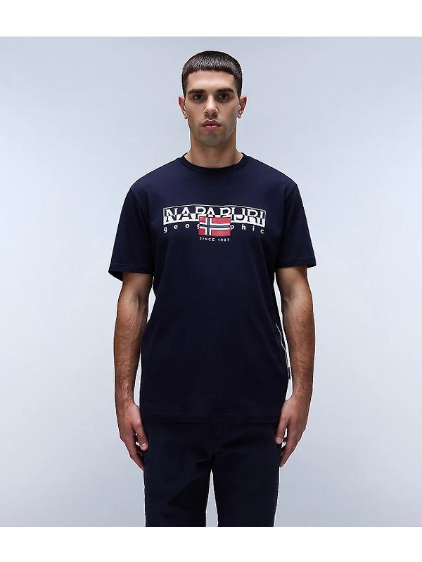 Napapijri Men's Aylmer Short Sleeve T-Shirt - Blue Marine Image 4