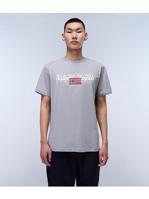 Napapijri Men's Aylmer Short Sleeve T-Shirt - Ultimate Grey Image 4