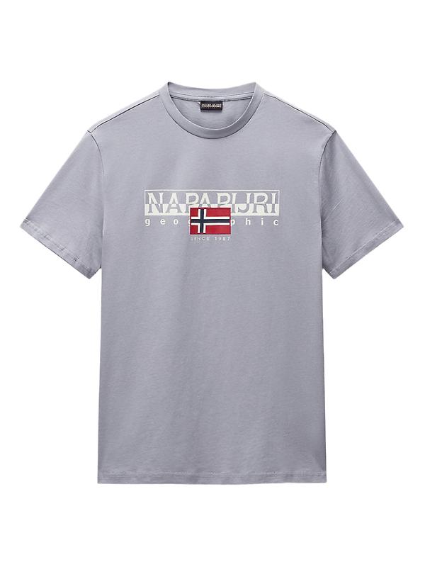Napapijri Men's Aylmer Short Sleeve T-Shirt - Ultimate Grey Product Image