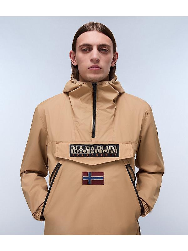 Napapijri Rainforest Ripstop Anorak Jacket - Tannin Beige Image 4