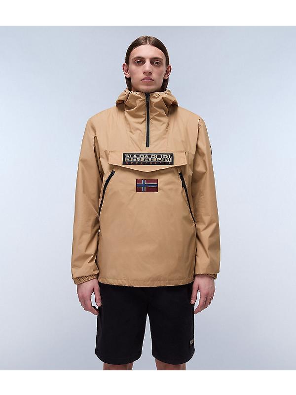 Napapijri Rainforest Ripstop Anorak Jacket - Tannin Beige Image 3