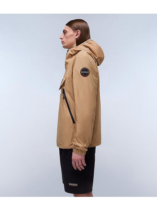 Napapijri Rainforest Ripstop Anorak Jacket - Tannin Beige Image 8