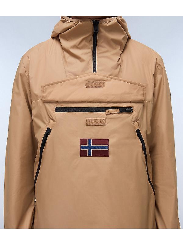 Napapijri Rainforest Ripstop Anorak Jacket - Tannin Beige Image 6