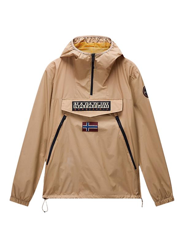 Napapijri Rainforest Ripstop Anorak Jacket - Tannin Beige Image 1