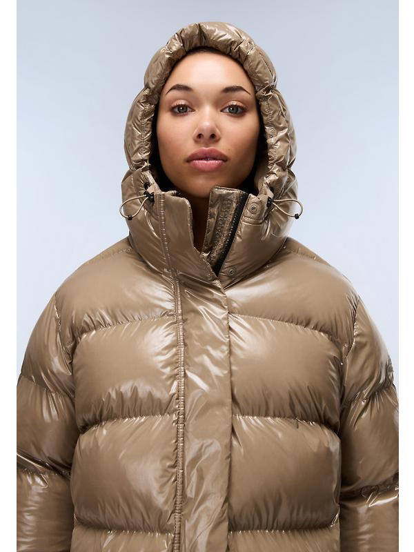 Napapijri Women's Glane High Shine Puffer Jacket - Fallen Rock Image 2