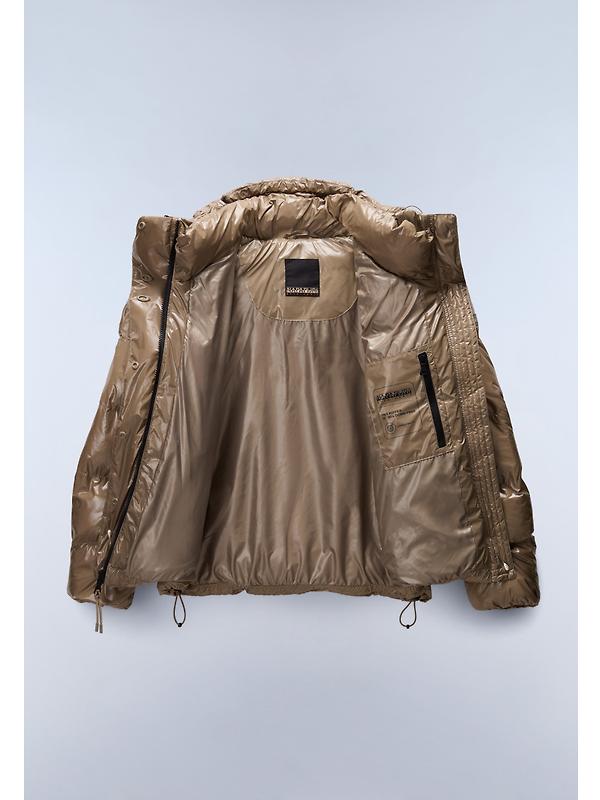 Napapijri Women's Glane High Shine Puffer Jacket - Fallen Rock Image 9