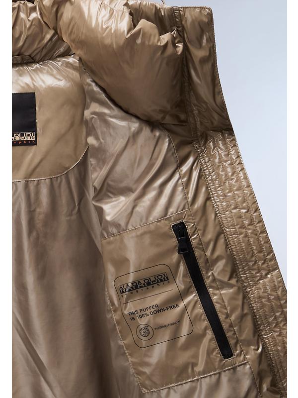 Napapijri Women's Glane High Shine Puffer Jacket - Fallen Rock Image 10