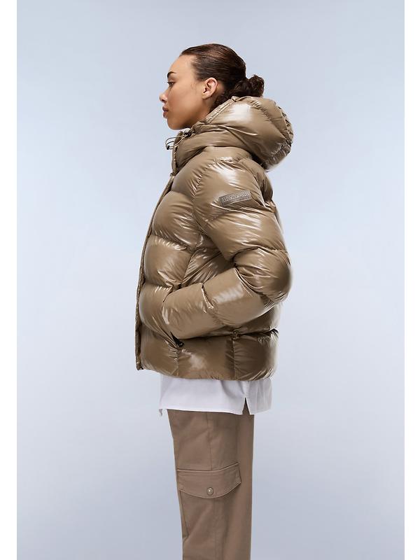 Napapijri Women's Glane High Shine Puffer Jacket - Fallen Rock Image 5