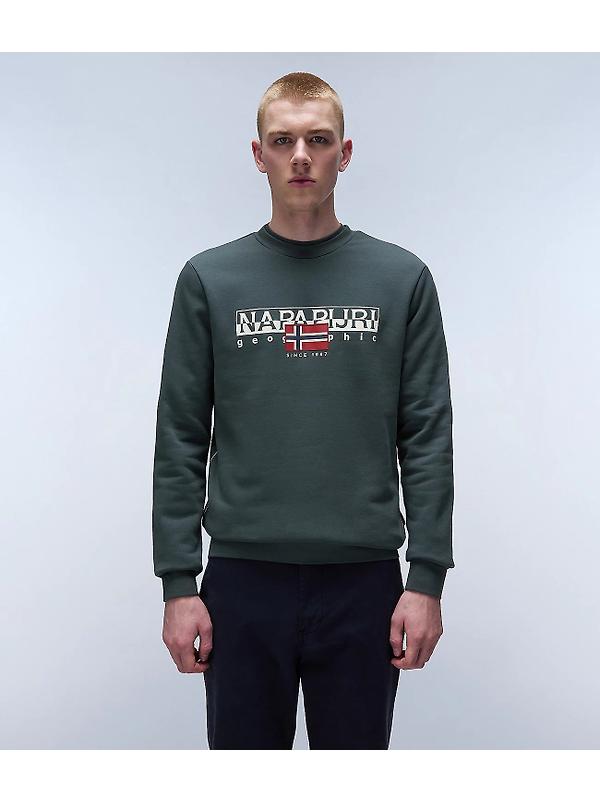 Napapijri Men's Aylmer Winter Sweatshirt - Green Urban Image 3