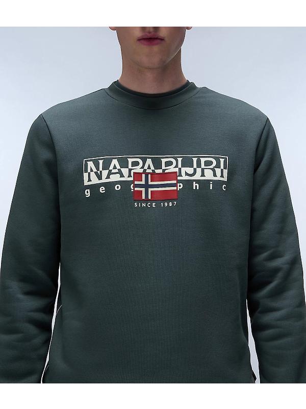 Napapijri Men's Aylmer Winter Sweatshirt - Green Urban Image 4