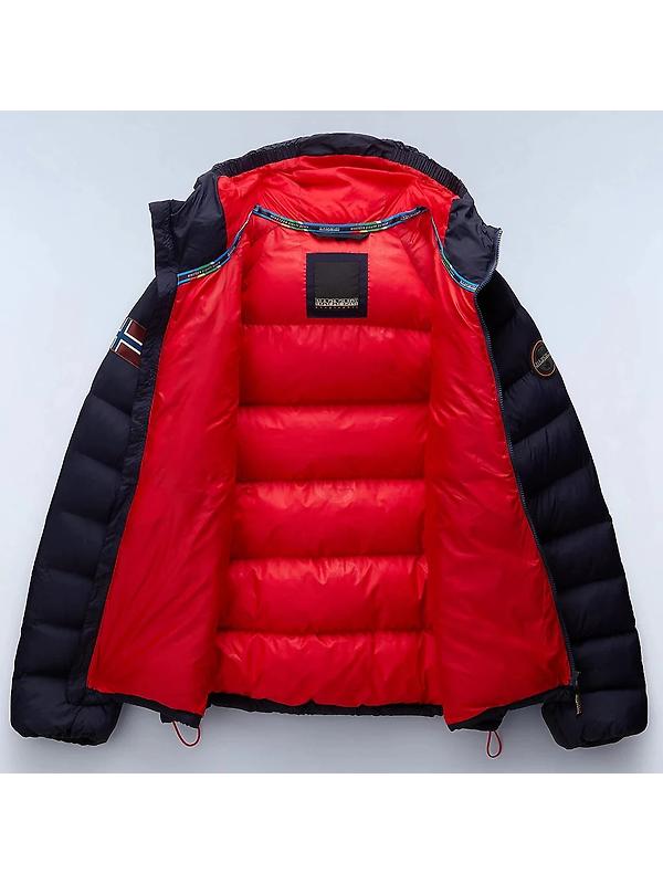 Napapijri Men's Moesa Hooded Puffer Jacket - Blue Marine Image 3