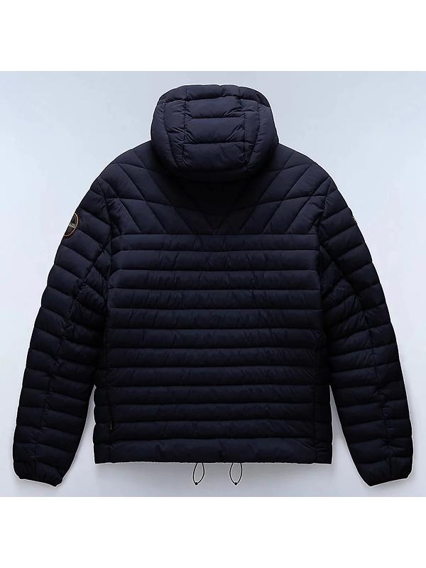 Napapijri Men's Lapaz Hooded Puffer Jacket - Blue Marine Image 2