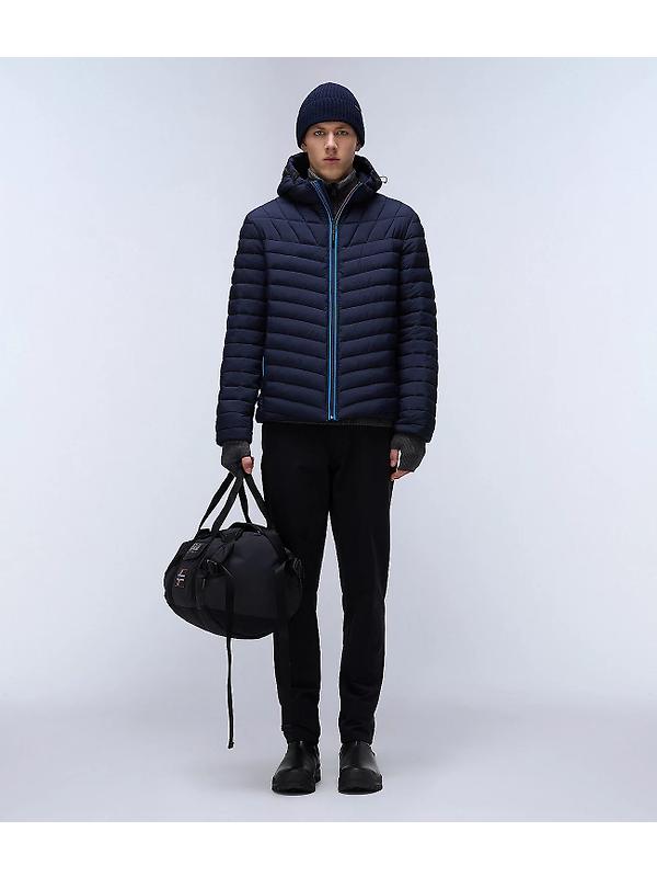 Napapijri Men's Lapaz Hooded Puffer Jacket - Blue Marine Image 6