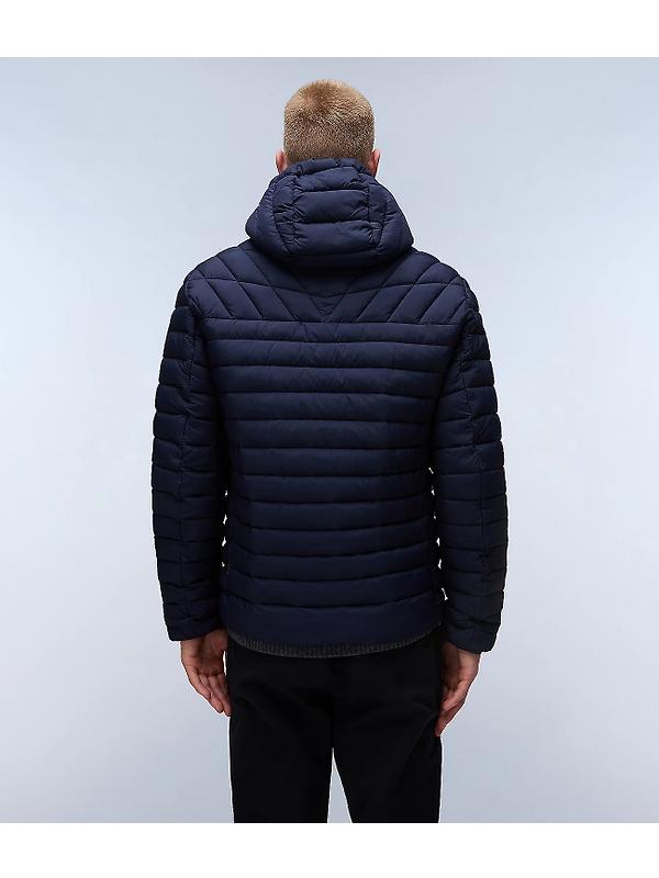 Napapijri Men's Lapaz Hooded Puffer Jacket - Blue Marine Image 5