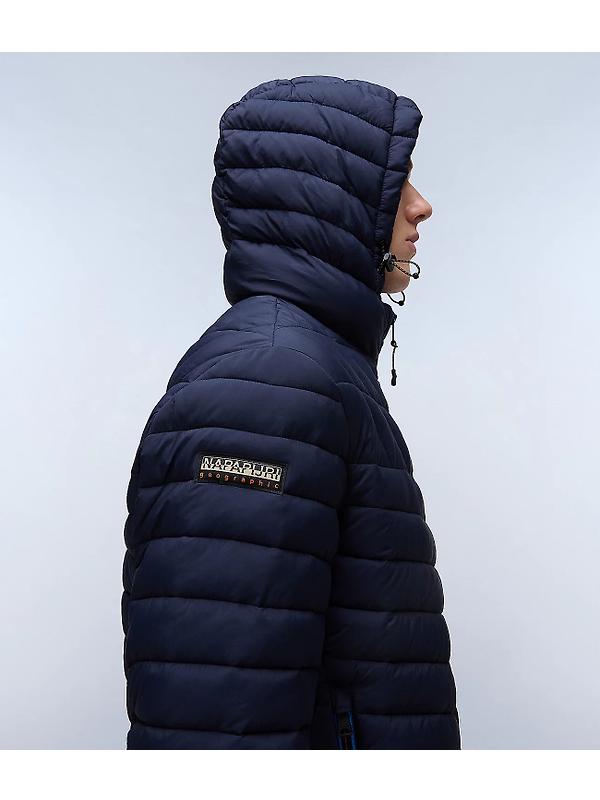 Napapijri Men's Lapaz Hooded Puffer Jacket - Blue Marine Image 7