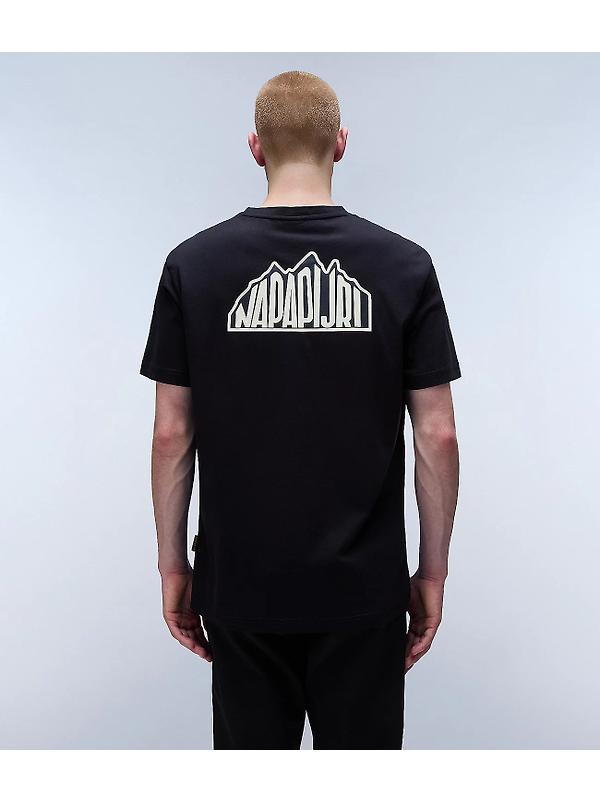 Napapijri Men's Linth Short Sleeve T-shirt - Black Image 3
