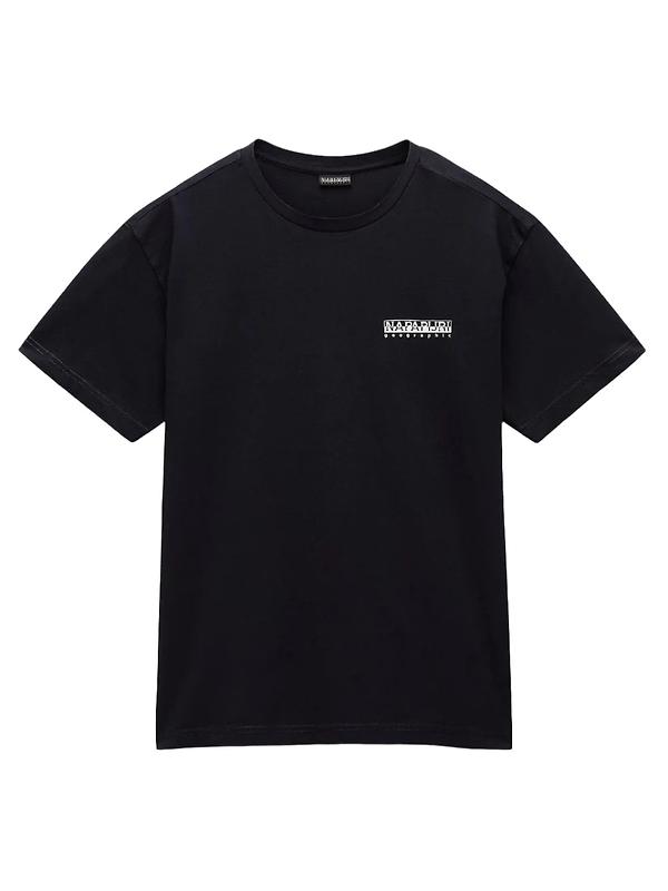 Napapijri Aylmer Stormy Weather Blue T-Shirt - Norwegian Flag Graphic & Since 1987 Logo